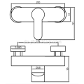 Duscharmatur aus massivem Messing mit Handbrausefunktion